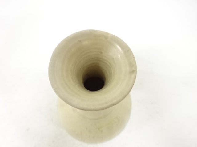  花唐草文　徳利花入(無地箱付)